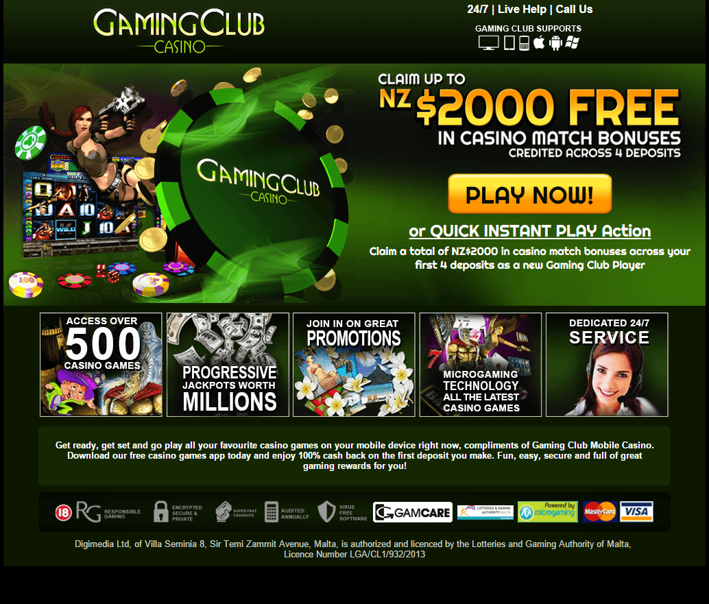 Gaming Club Bonus